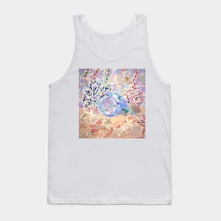 Coral and Seashell Mosaic Tank Top